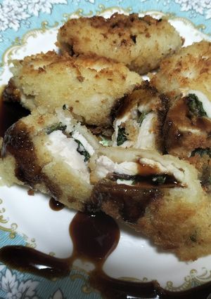 三つ葉と梅肉でカツレツ!厨房ばあばぁ!-レシピのメイン写真