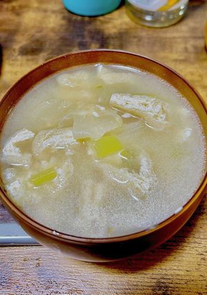 カブと油揚げのほっこり味噌汁-レシピのメイン写真