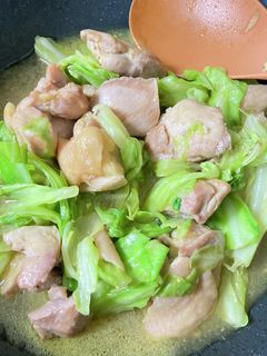 鶏ももとキャベツの和風カレー炒め(^^)-レシピのメイン写真