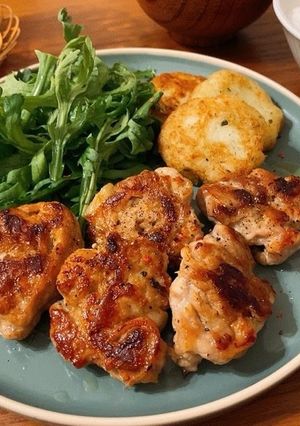 ニンニク醤油で♡豚こまの一口ステーキ-レシピのメイン写真