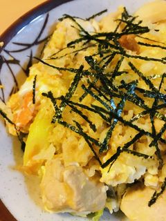 長ネギ&エリンギのあまから親子丼-レシピのメイン写真