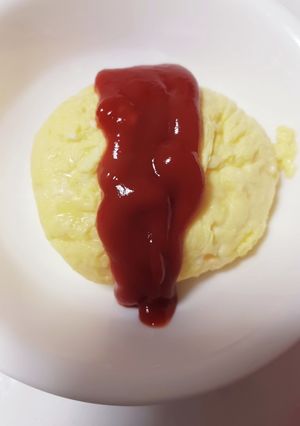 三分でレンジで作るふわふわオムレツ♫-レシピのメイン写真