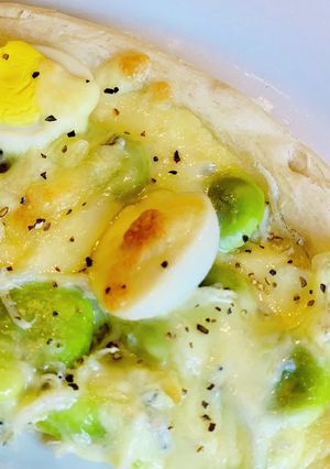 そら豆とシラスのピザ-レシピのメイン写真