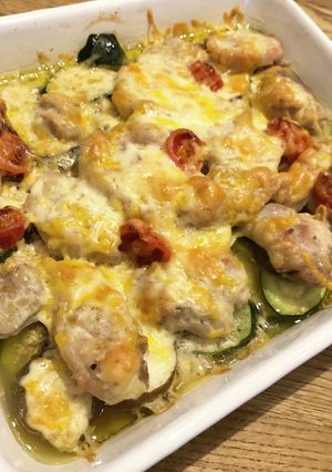 チキンと夏野菜のチーズオーブン焼き-レシピのメイン写真