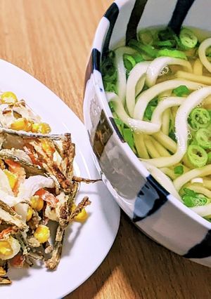 ノンフライヤーでさくさくかき揚げ♡-レシピのメイン写真