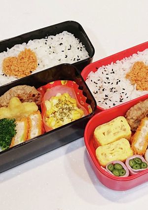 高校生(1年)弁当18&旦那さん弁当78-レシピのメイン写真