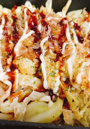 ズボラお好み焼き風キャベツ焼き-レシピのメイン写真