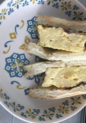 簡単俺の飯　厚焼き玉子サンド-レシピのメイン写真