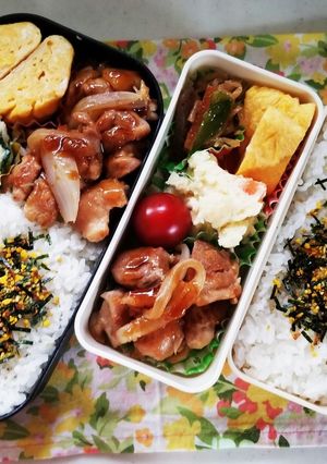 鶏照焼き弁当(5.25)-レシピのメイン写真
