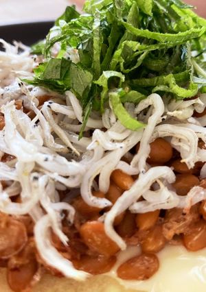 納豆トースト イソフラボンを取ろう-レシピのメイン写真