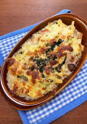 無印良品のパスタソースで長芋グラタン-レシピのメイン写真
