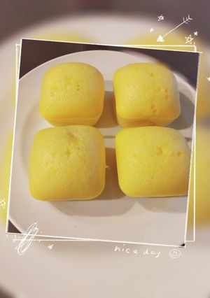 離乳食後期～もっちり卵バナナ蒸しパン-レシピのメイン写真