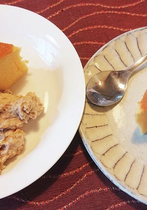 台湾カステラとマロンクリーム-レシピのメイン写真