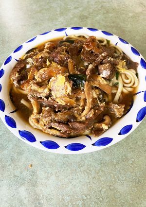 卵とじ肉うどん-レシピのメイン写真