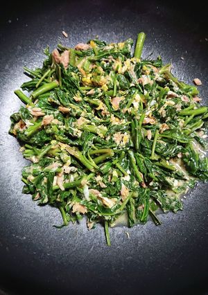 空芯菜のツナ缶卵炒め-レシピのメイン写真
