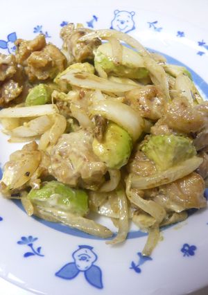 ♪鶏唐とアボガドのオイマヨ炒め♪-レシピのメイン写真