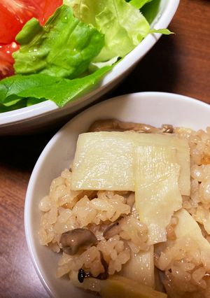 コツあり!!プチモチ!筍の炊き込みご飯♡-レシピのメイン写真