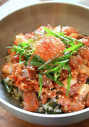 アジキムチ丼-レシピのメイン写真