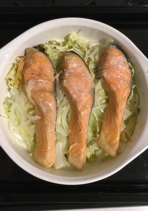 サーモンと野菜をオーブンでまとめて調理-レシピのメイン写真