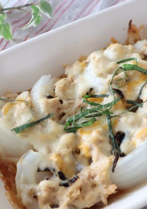 新玉ねぎの塩昆布ツナチーズ焼き-レシピのメイン写真