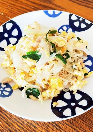 本当にくっつかない! 素麺チャンプルー-レシピのメイン写真