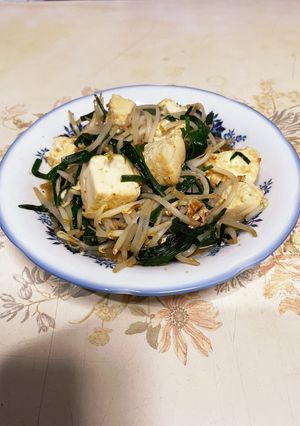 豆腐とニラもやし炒め-レシピのメイン写真