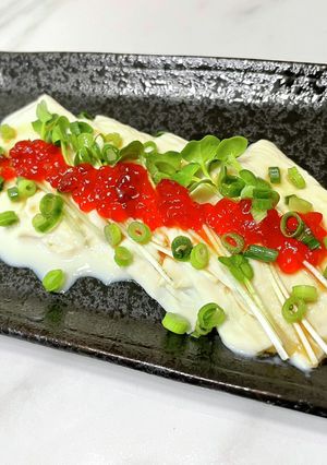 湯葉の筋子のせ-レシピのメイン写真