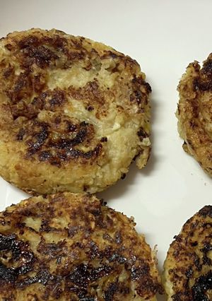 バナナと豆腐のオートミールパンケーキ-レシピのメイン写真