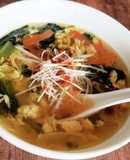 ふわトロたまごと野菜の中華スープ