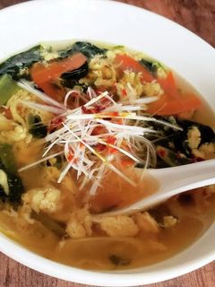 ふわトロたまごと野菜の中華スープ-レシピのメイン写真