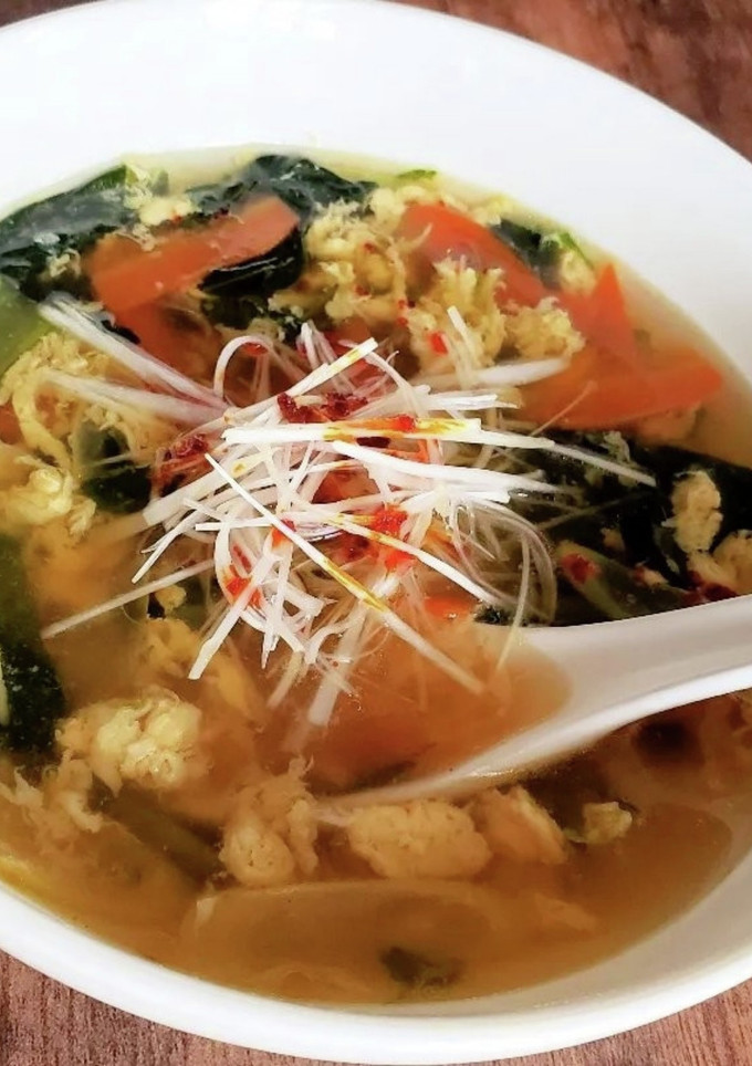 ふわトロたまごと野菜の中華スープ-レシピのメイン写真