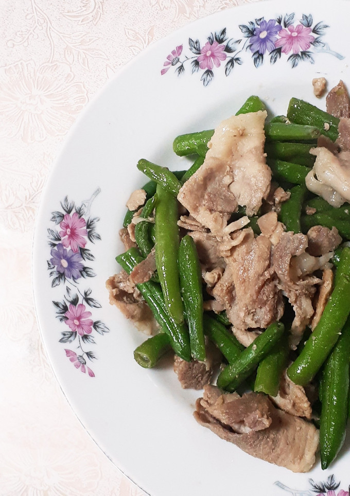 簡単★スライス肉といんげんの炒め煮-レシピのメイン写真