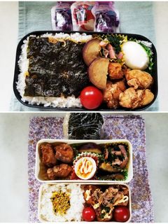 から揚げ&タコ焼き弁当(5.26)-レシピのメイン写真
