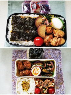 から揚げ&タコ焼き弁当(5.26)-レシピのメイン写真
