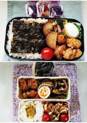 から揚げ&タコ焼き弁当(5.26)-レシピのメイン写真