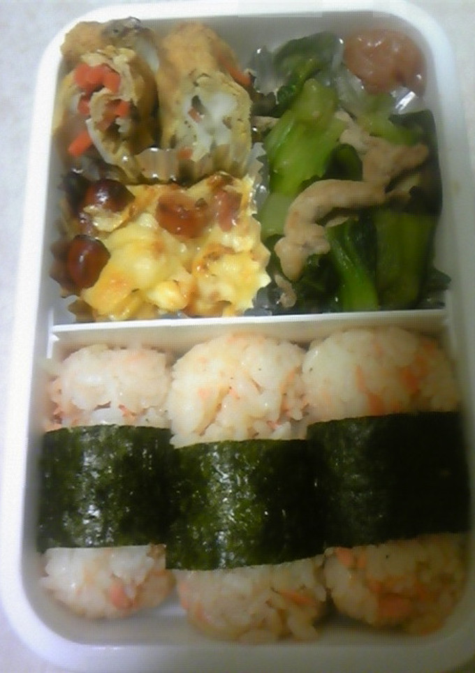 お弁当に☆人参と椎茸の卵焼き-レシピのメイン写真