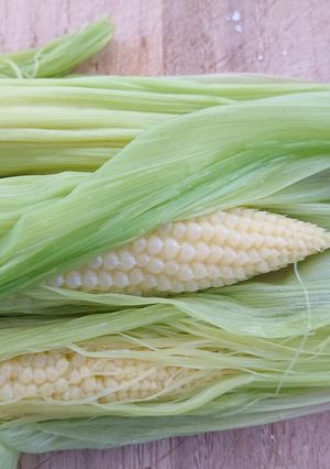 ヤングコーンの茹で方　ヒゲも食べます-レシピのメイン写真