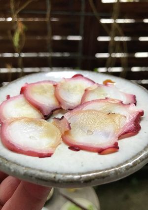 茹蛸の薄造り-レシピのメイン写真