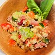 夏野菜とビーンズ♡キヌアの地中海風サラダ