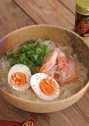 鶏だし冷やしそうめん-レシピのメイン写真