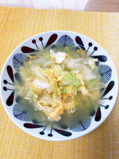 キャベツと卵の中華スープ-レシピのメイン写真
