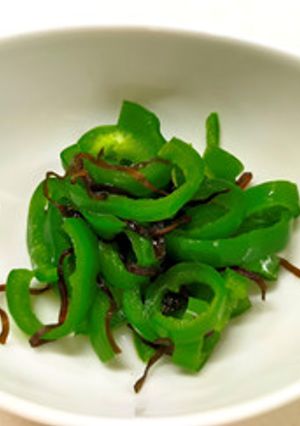 ピーマンの塩昆布あえ-レシピのメイン写真