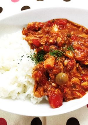 サバみそとトマトのハヤシライス-レシピのメイン写真