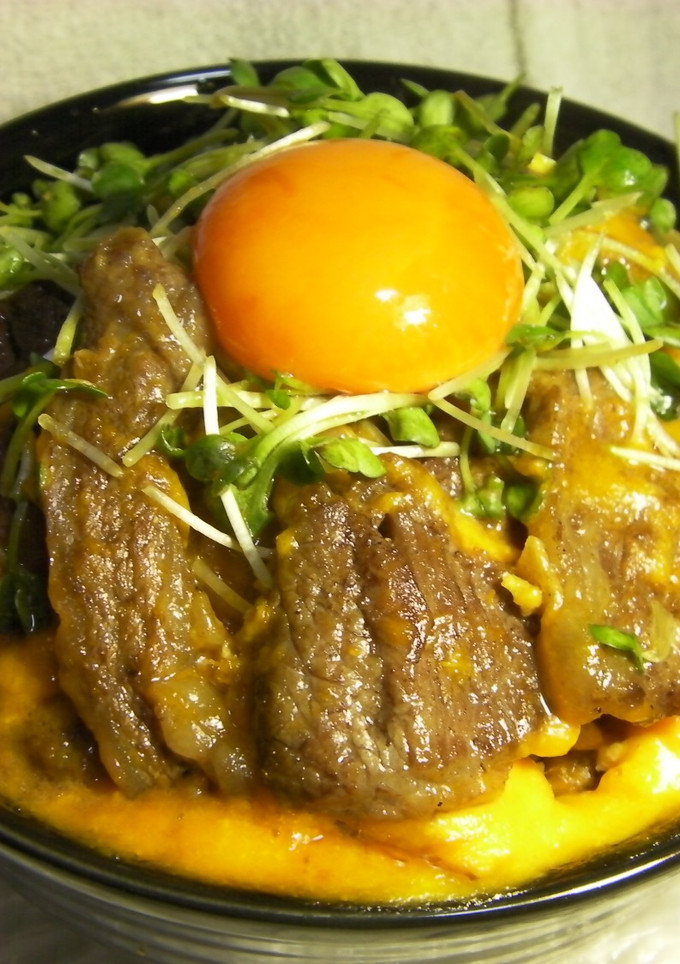無添加　炙り牛肉の柚子卵黄ごはん-レシピのメイン写真