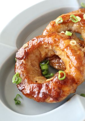新玉ねぎの豚リング照り焼き-レシピのメイン写真