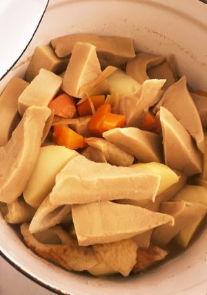 魚の煮汁で煮物-レシピのメイン写真