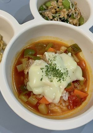 離乳食 夏野菜(余り野菜)で健康リゾット-レシピのメイン写真