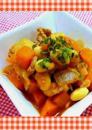 トマトケチャップで給食の味ポークビーンズ-レシピのメイン写真