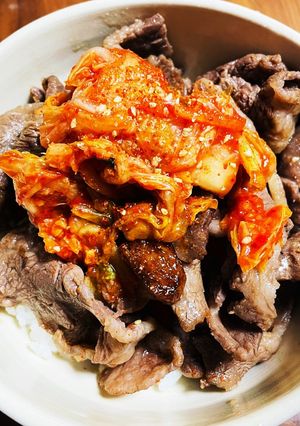 キムチ牛丼-レシピのメイン写真