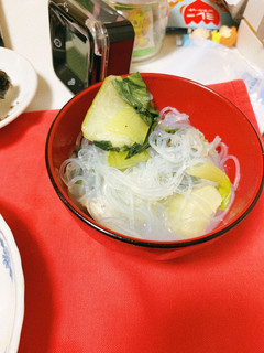干し貝柱と春雨のスープ-レシピのメイン写真